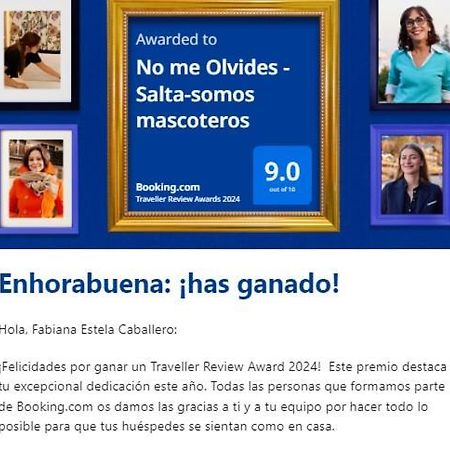 No Me Olvides -Salta-Somos Mascoteros Apartment ภายนอก รูปภาพ